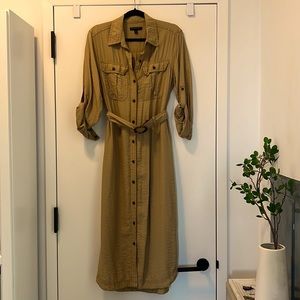 Banana republic factory utility maxi shirtdress